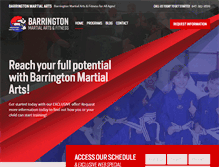 Tablet Screenshot of barringtonmartialarts.com